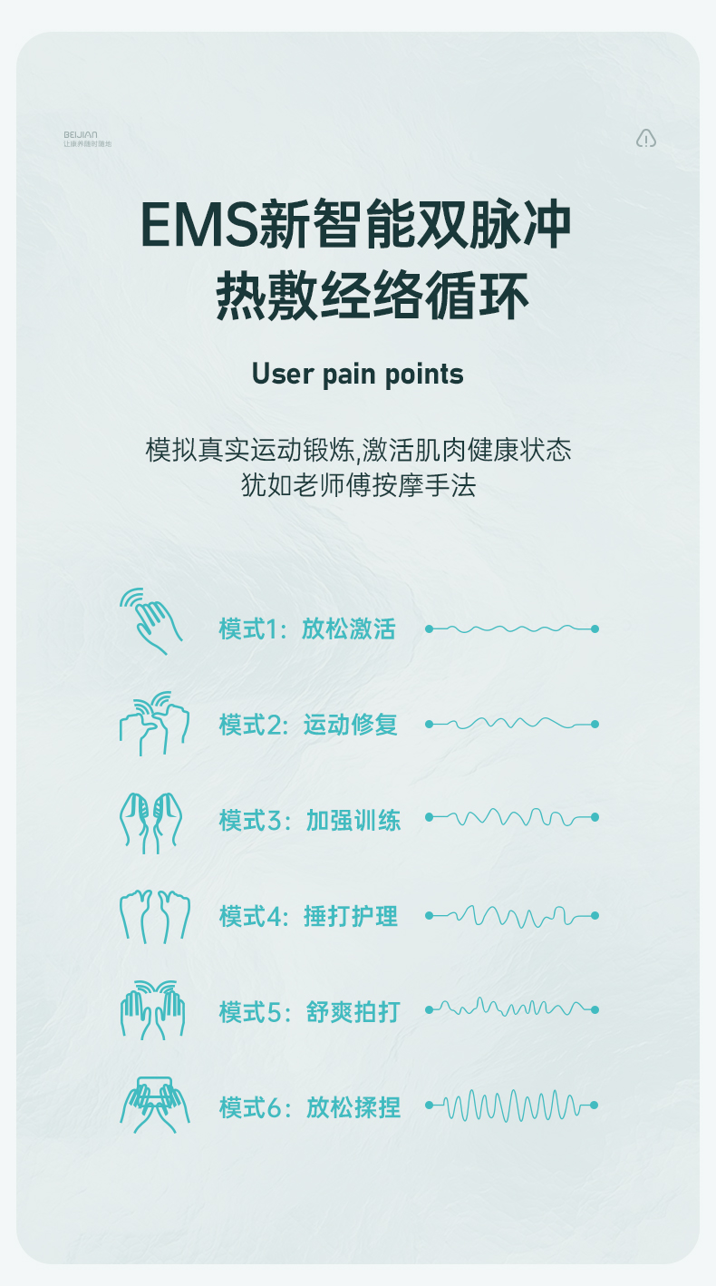 北健电刺激 尊享版 肌肉锻炼仪(图3)